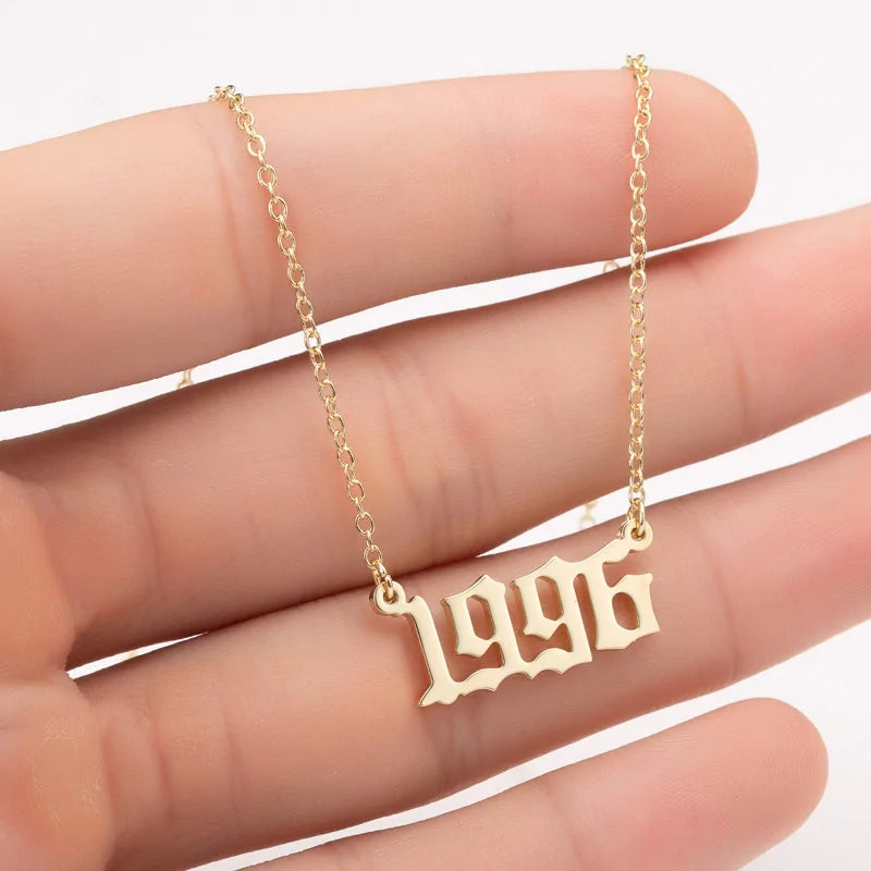 Women's Birth Year Necklace WEM Support (www.WEM.support)