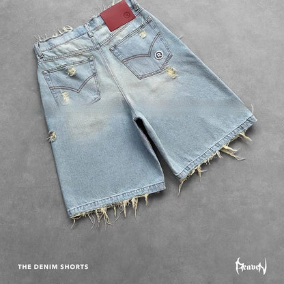 Vintage Distressed Denim Shorts HejK.com Marketplace LLC