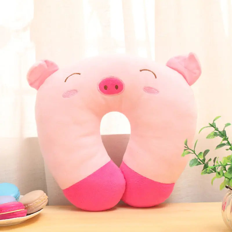 Travesseiro de Pescoço Infantil de Viagem com Desenho Animado