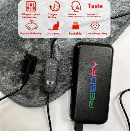5V USB Heated Throw Blanket HejK.com Marketplace LLC