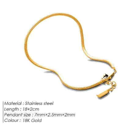 Stainless Steel Octagonal Snake Bone Bracelet