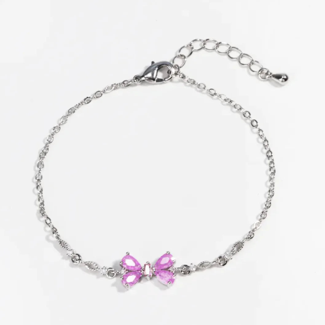 Y2K Heart Rhinestone Bracelet WEM Support (www.WEM.support)