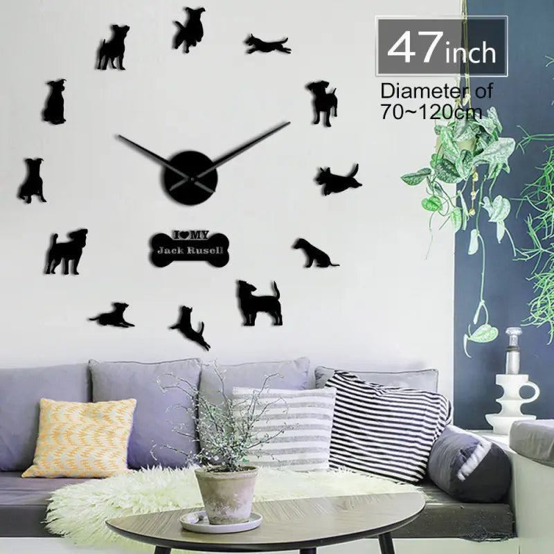 3D Acrylic Mirror Wall Clock HejK.com