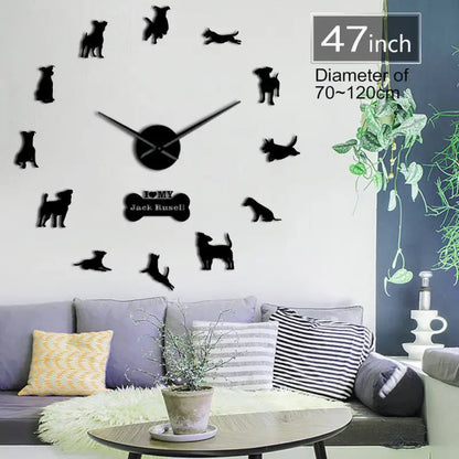 3D Acrylic Mirror Wall Clock HejK.com
