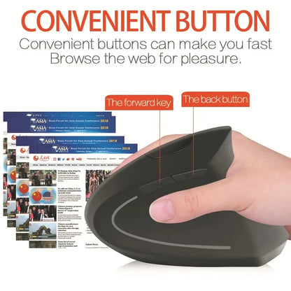 Wireless Vertical Mouse WEM Support (www.WEM.support)