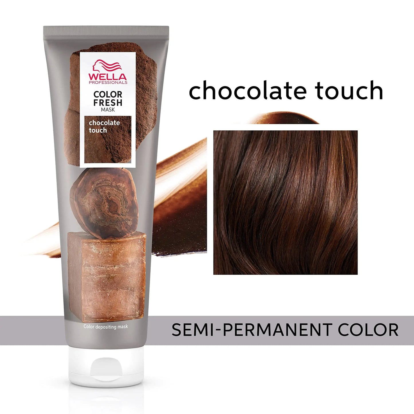 Wella Professionals Color Fresh Mask, Natural Shade, Damage Free, Color-Depositing Hair Mask With Avocado Oil, Silicone Free, 5 oz. Chocolate Touch My Store