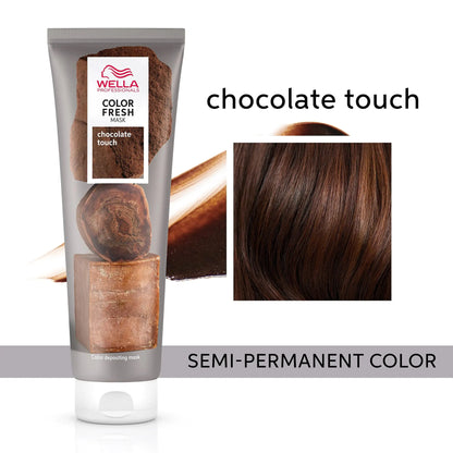 Wella Professionals Color Fresh Mask, Natural Shade, Damage Free, Color-Depositing Hair Mask With Avocado Oil, Silicone Free, 5 oz. Chocolate Touch My Store