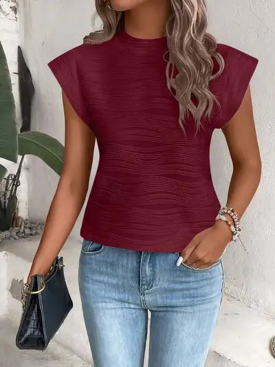 Terri Cap Sleeve Shirt HejK.com Marketplace LLC