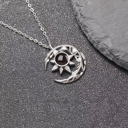Star Moon Projection Necklace WEM Support (www.WEM.support)