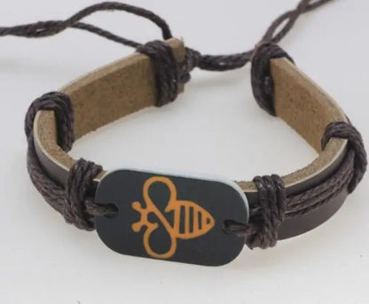 Thick Leather with Stone Bee WEM Support (www.WEM.support)