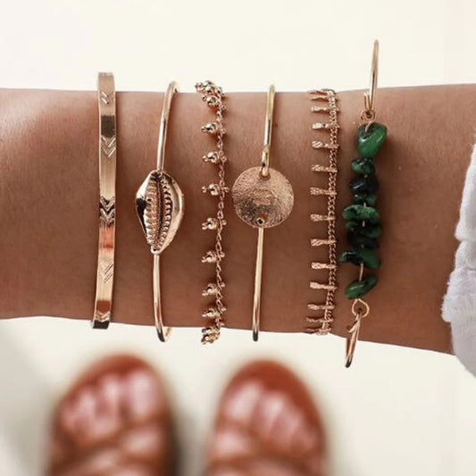 Stacked Bracelet Set #2 WEM Support (www.WEM.support)