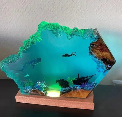Submarine Cave Diver Decor HejK.com Marketplace LLC