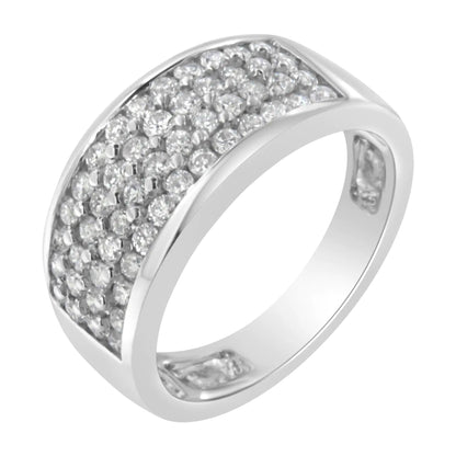 14K White Gold Round Cut Diamond Ring (1.0 Cttw, H-I Color, SI2-I1 Clarity) WEM Support (www.WEM.support)