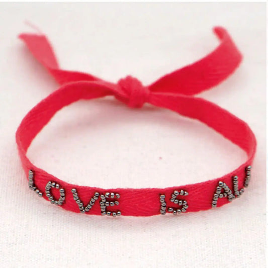 Talk-To-Me Bracelet: Love Is All WEM Support (www.WEM.support)