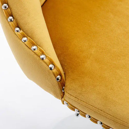 Swivel Velvet Barstools Adjusatble Seat Height From 25-33 Inch Gold,Set Of 2 WEM Support (www.WEM.support)