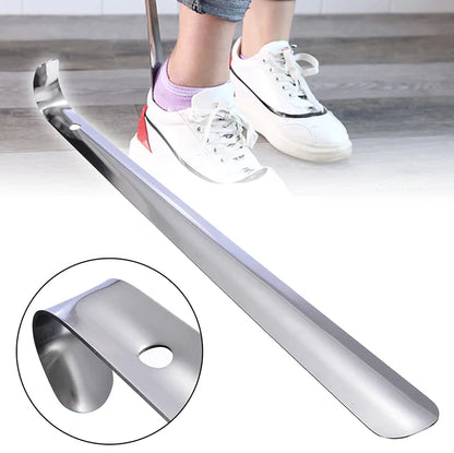 22in Extra Long Handle Shoe Horn Stainless Steel Metal Shoes Remover Shoehorn US WEM Support (www.WEM.support)