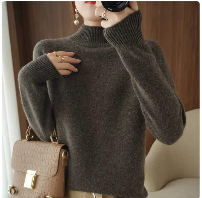 Stand Collar Pullover Sweater WEM Support (www.WEM.support)