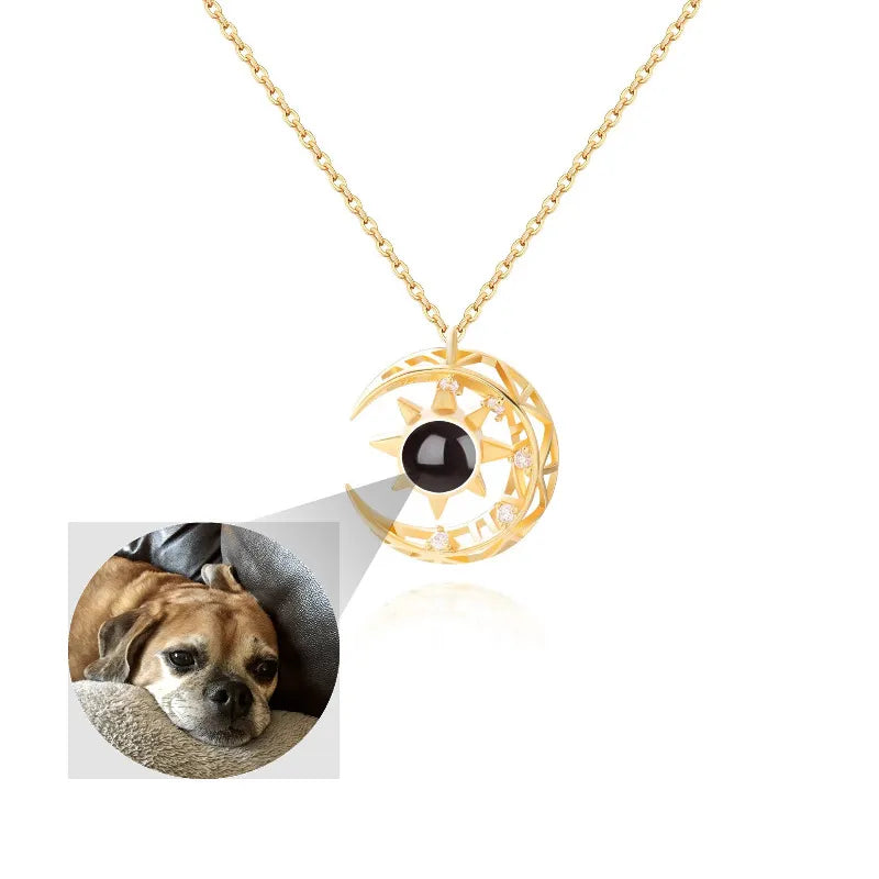 Star Moon Projection Necklace WEM Support (www.WEM.support)