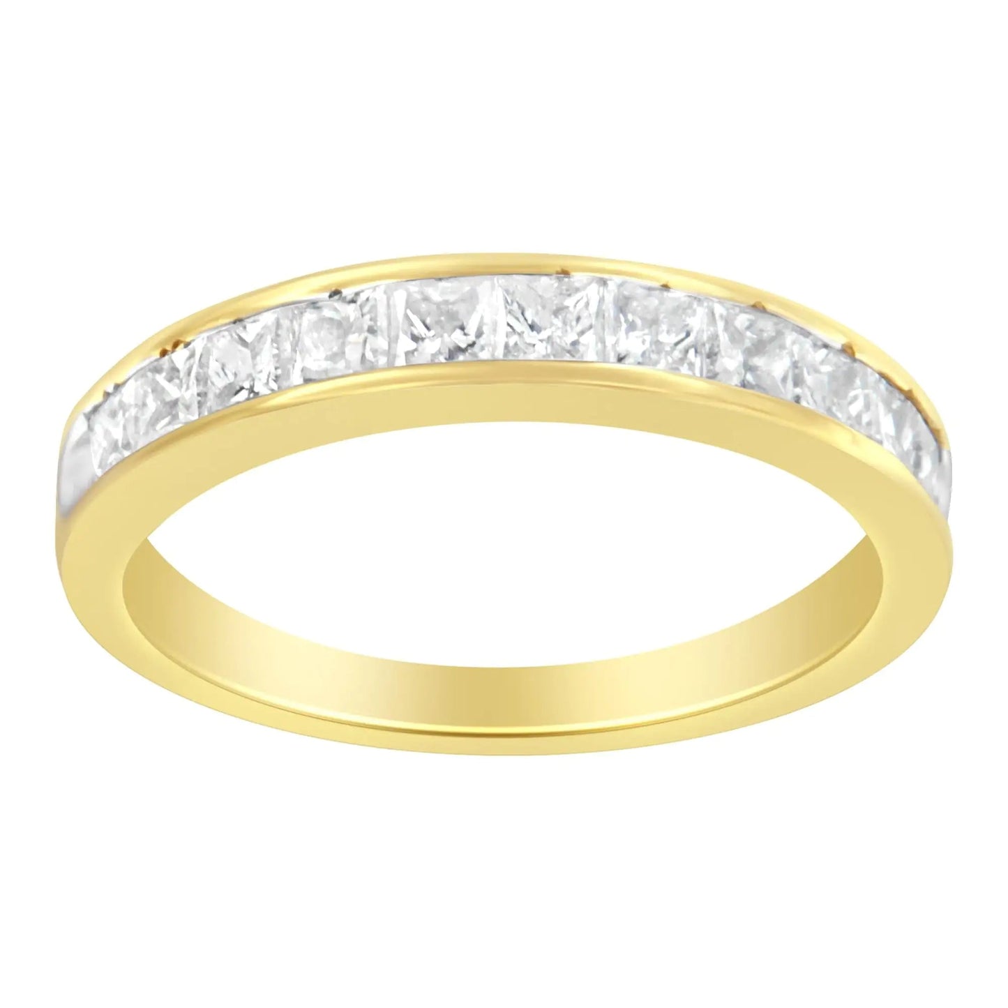 14KT Yellow Gold Diamond Channel Band Ring (1 cttw, H-I Color, SI2-I1 Clarity) WEM Support (www.WEM.support)