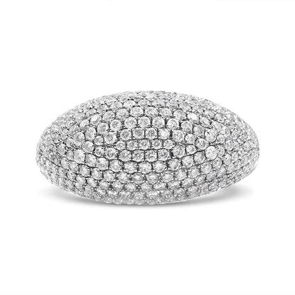 14K White Gold 1 3/4 Cttw Round-Cut Diamond Cluster Band Ring (G-H Color, SI1-SI2 Clarity) WEM Support (www.WEM.support)