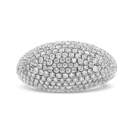 14K White Gold 1 3/4 Cttw Round-Cut Diamond Cluster Band Ring (G-H Color, SI1-SI2 Clarity) WEM Support (www.WEM.support)