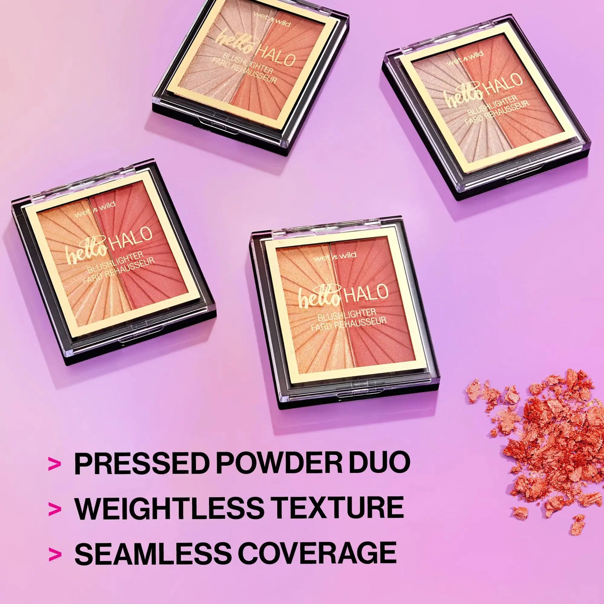 Wet n Wild MegaGlo Blushlighter, Blendable Blush & Highlighter Set, Shimmery Metallic Finish, Flash Me 3- Flash Me 0.35 Ounce (Pack of 1) My Store