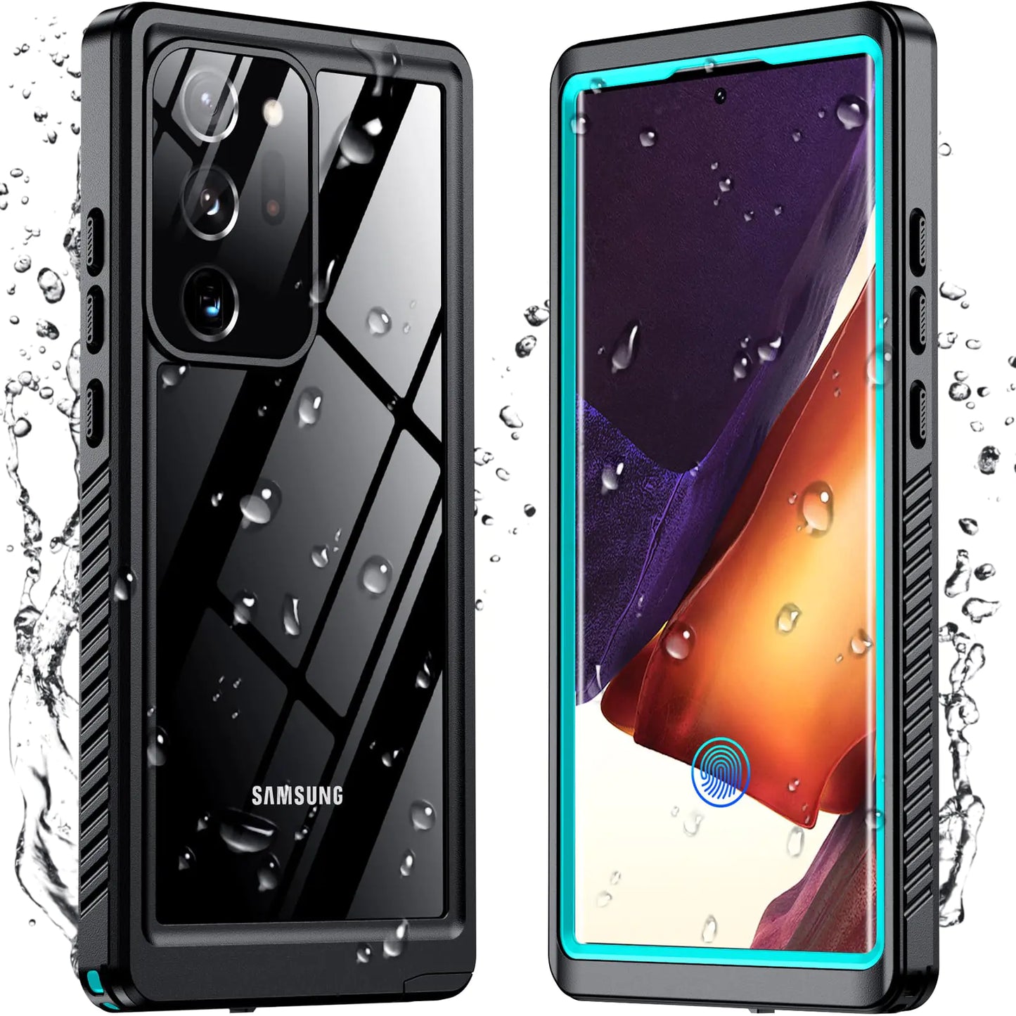 Temdan Crystal Clear Designed for Samsung Galaxy S23 Case,[Anti-Yellowing][Military Grade Drop-Proof] Slim Fit Soft TPU + PC Shockproof Case-Clear