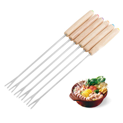 6-Piece Stainless Steel Fondue Fork Set HejK.com Marketplace LLC