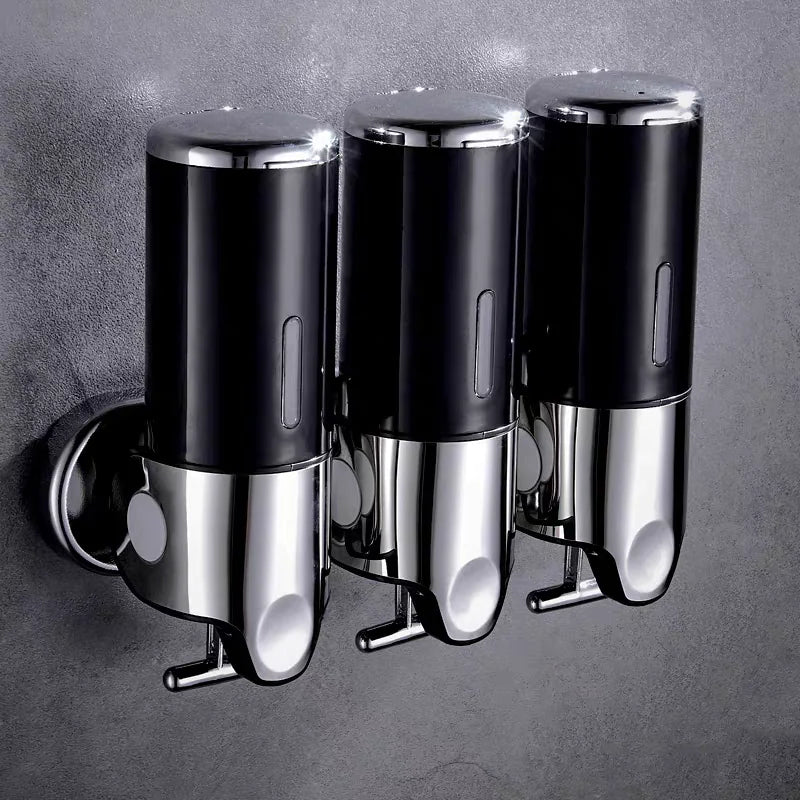 Wall-Mounted Shampoo & Shower Gel Dispenser WEM Support (www.WEM.support)