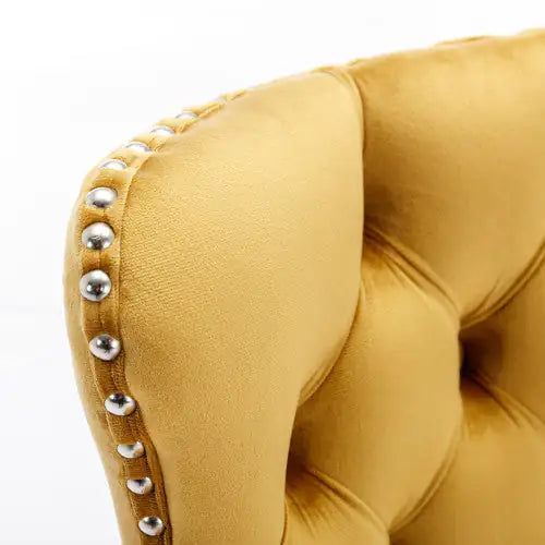 Swivel Velvet Barstools Adjusatble Seat Height From 25-33 Inch Gold,Set Of 2 WEM Support (www.WEM.support)