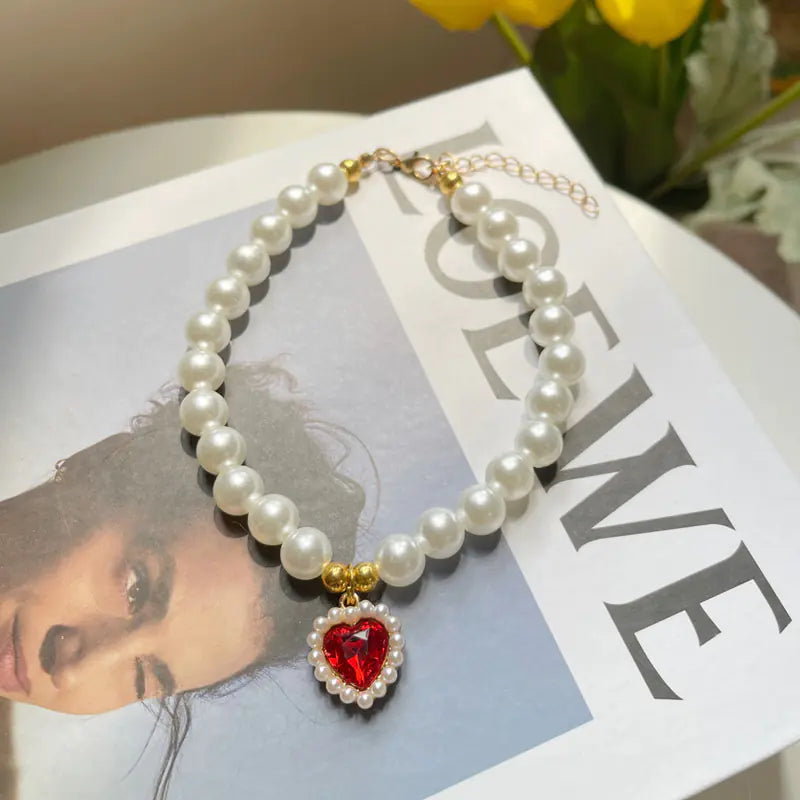 Vintage Charm Pet Crystal Necklace HejK.com Marketplace LLC