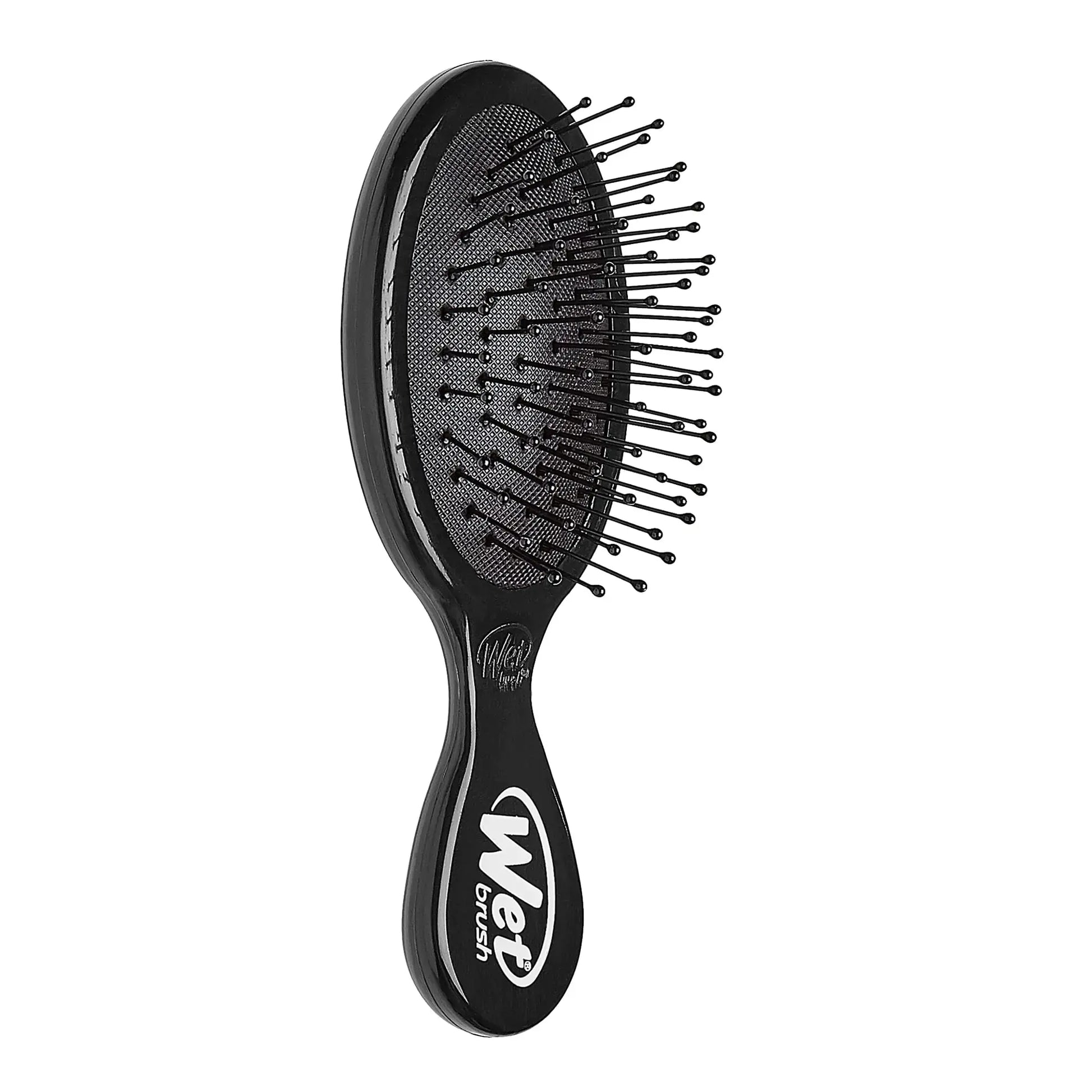 Wet Brush Detangling Brush, Mini Detangler Brush (Black) - Wet & Dry Tangle-Free Hair Brush for Women & Men - No Tangle Soft & Flexible Bristles for Straight, Curly, & Thick Hair Black 1 Count (Pack of 1) My Store