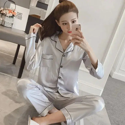 Women Silk Satin Pajamas Treat yourself to a touch of luxury with our Silk satin pajamas women today! My Store
