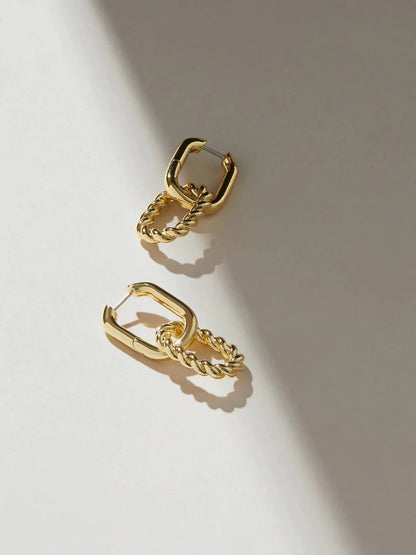 Sterling Silver Double Ring Earrings WEM Support (www.WEM.support)
