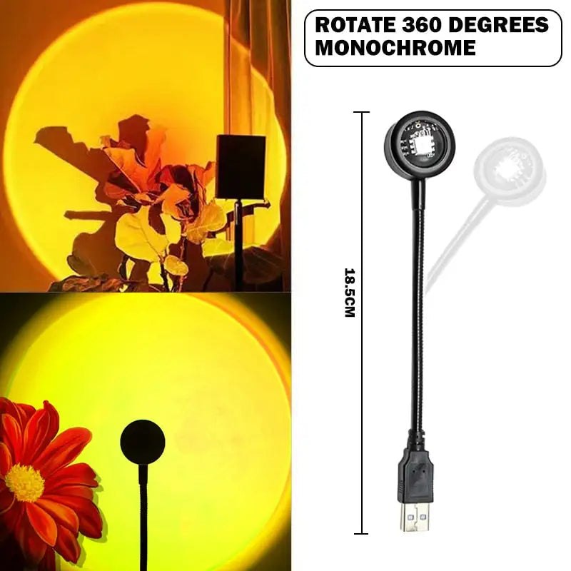 Sunset-Inspired LED Lamp WEM Support (www.WEM.support)