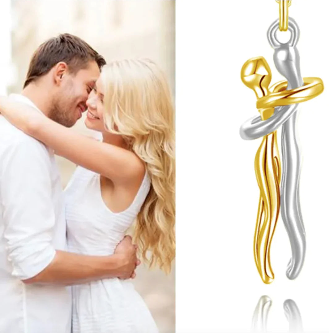 Affectionate Hug Pendant Necklace HejK.com