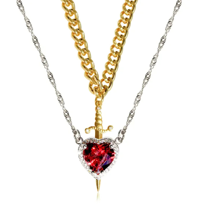 Two Color Couple Necklace WEM Support (www.WEM.support)