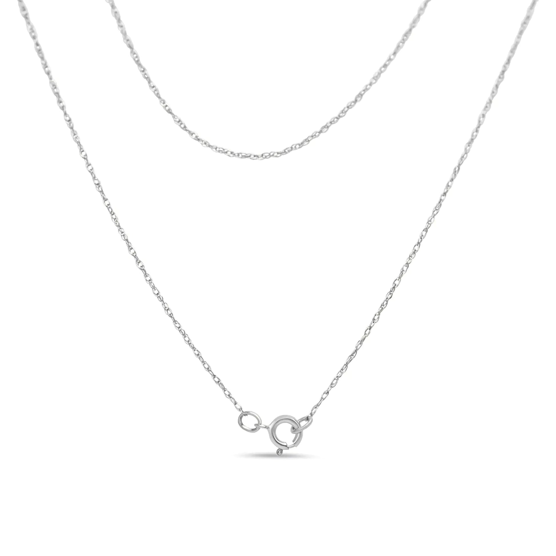 .925 Sterling Silver 1/5 Cttw Round Diamond Love 18" Pendant Necklace (I-J Color, I2-I3 Clarity) WEM Support (www.WEM.support)