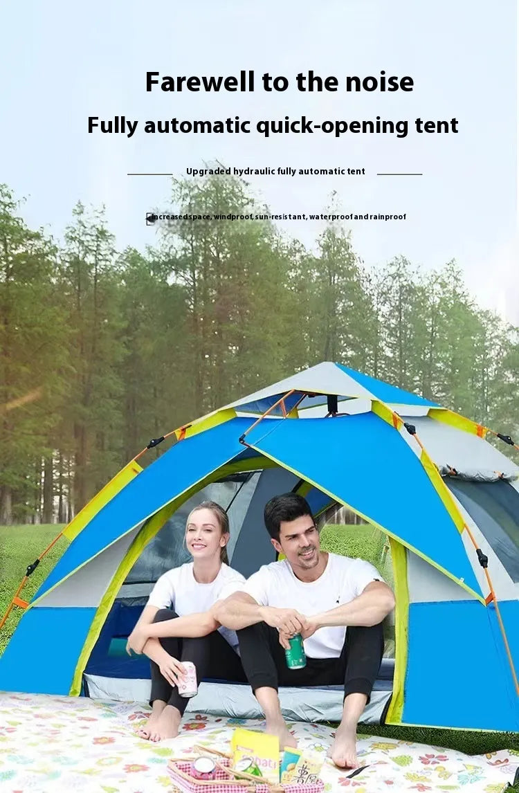 Tienda de Campaña Automática Doble para 3-4 Personas HejK.com