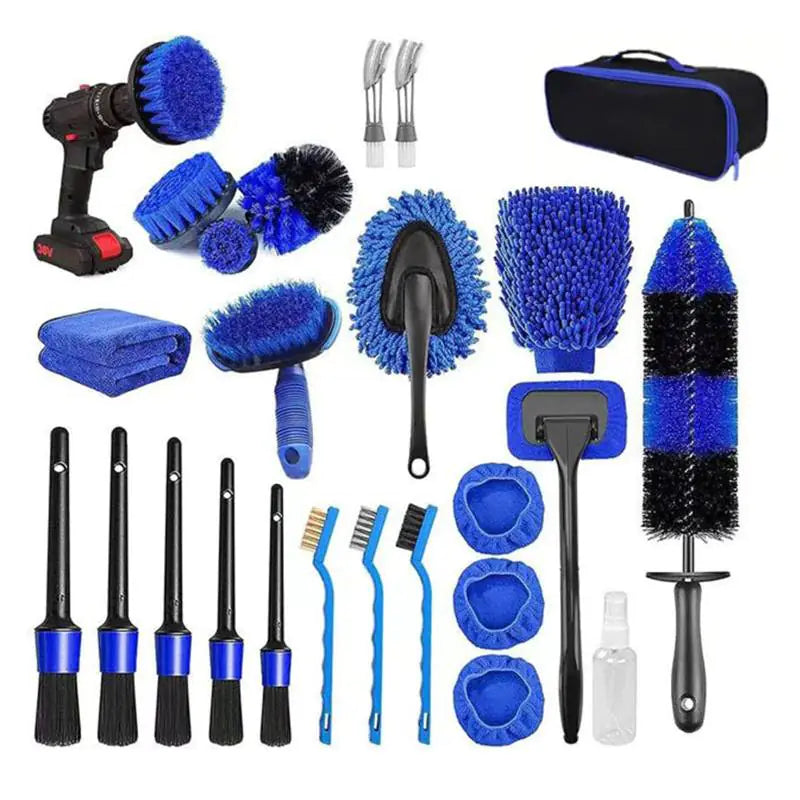 26Pcs Car Detailing Brush Set Drill - HejK.com Marketplace LLC