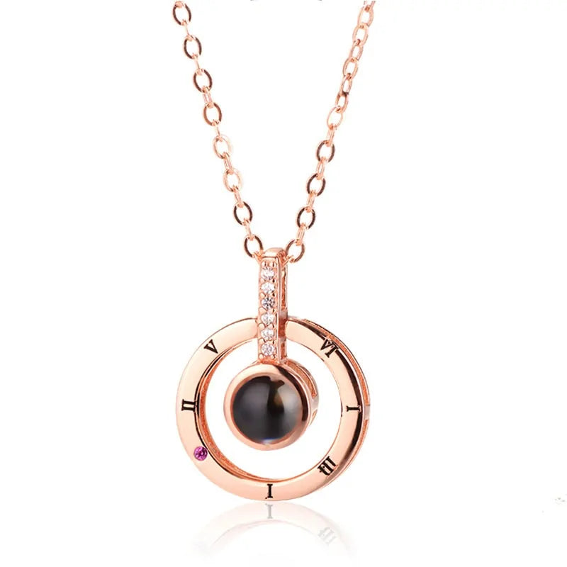 100 Languages I Love You Projection Pendant Necklace WEM Support (www.WEM.support)