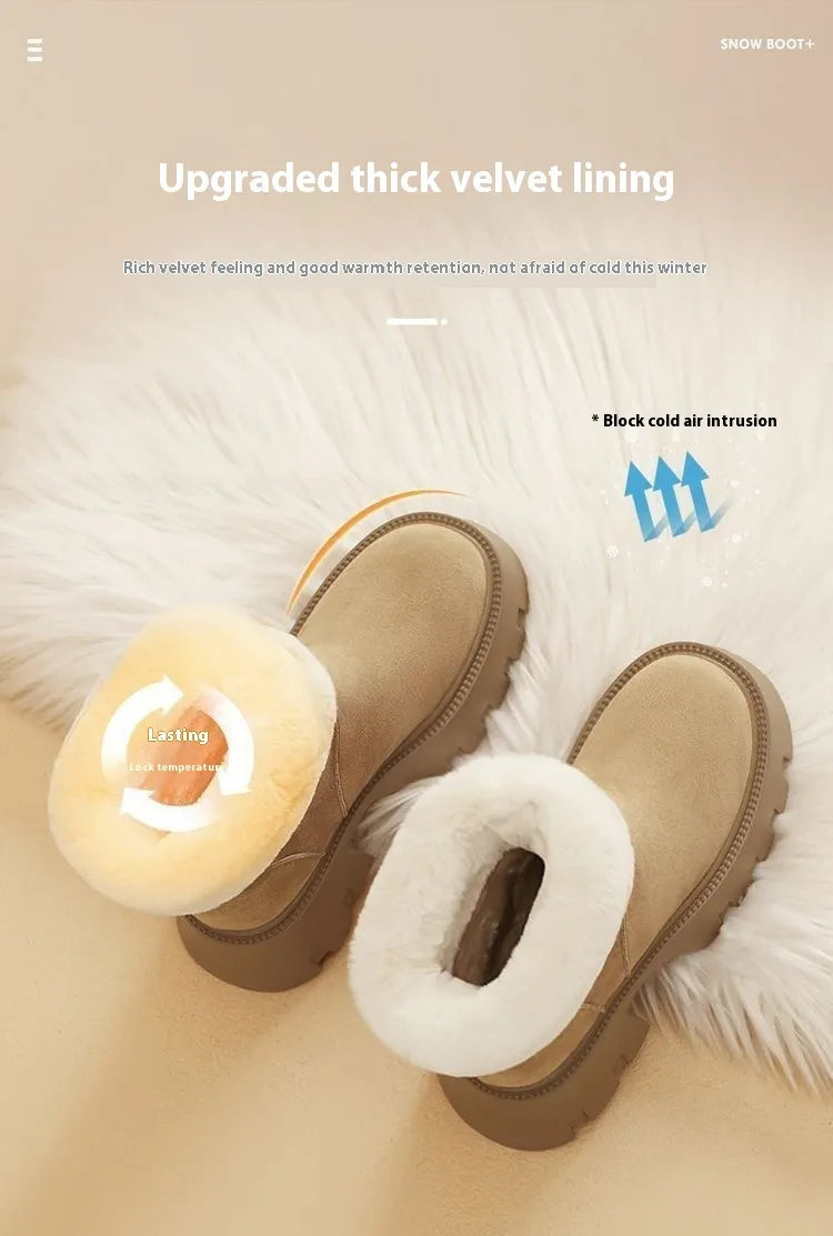 Women's Winter Fleece-Lined Thermal Shoes WEM Support (www.WEM.support)