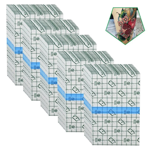 50 Pieces 4 x 6 in Stretch Waterproof Adhesive Bandages Transparent Film for Tattoo Aftercare and Skin Repair Adhesive Tattoo Supply Wrap 4 x 6 Inch(Pack of 50) My Store