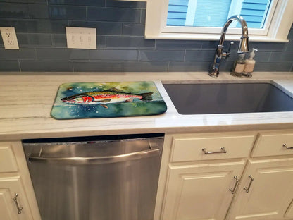 Trout Dish Drying Mat WEM Support (www.WEM.support)