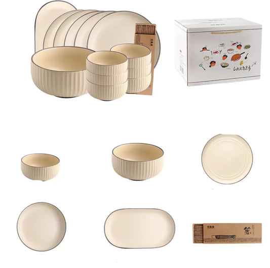 Tableware Bowl And Dish Set