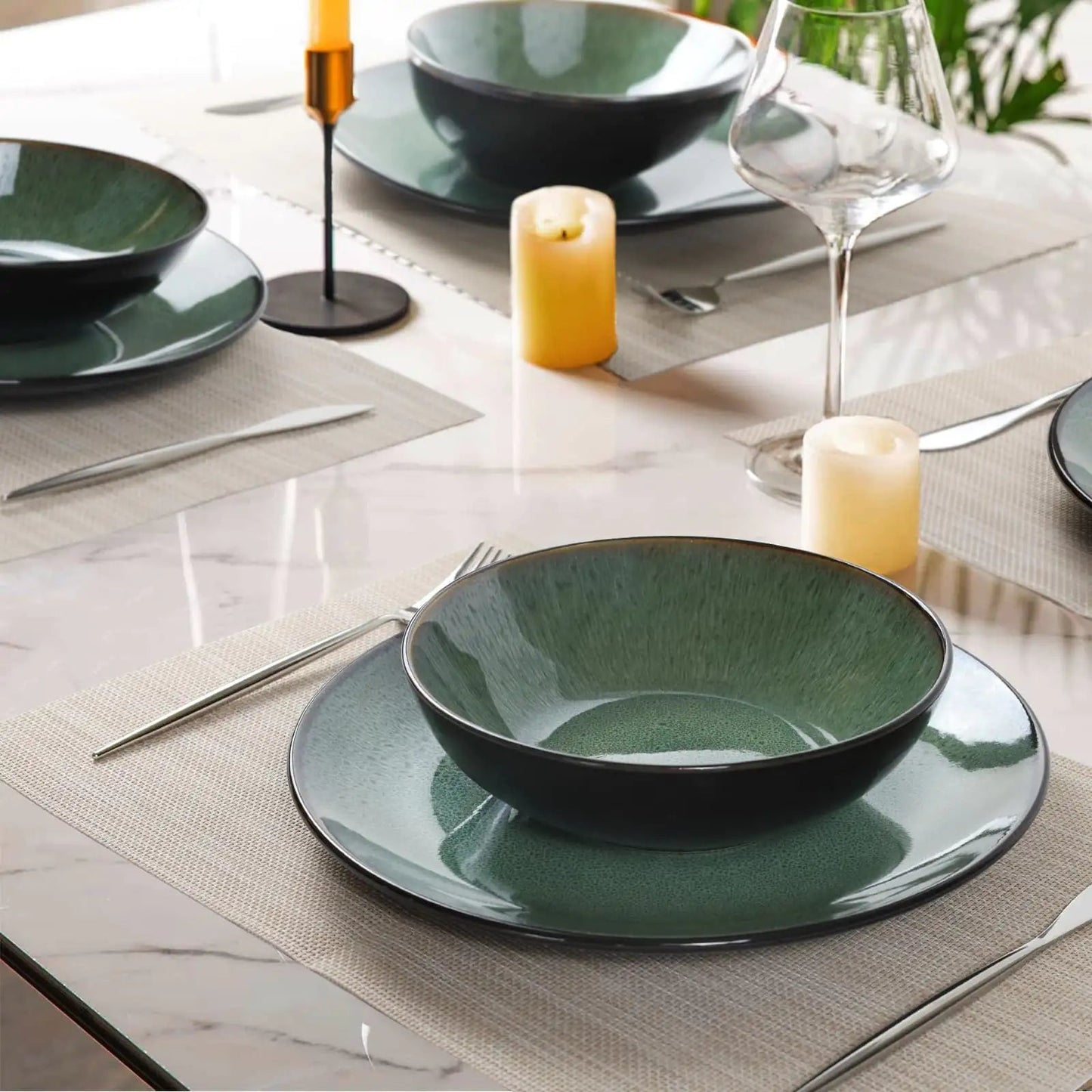 Steak Plate Creative Western Food Plate Vegetable Plate Set Of 6 For Cereal, Salad, Pasta, Soup, Dessert, Serving Dishwasher, Microwave And Oven WEM Support (www.WEM.support)