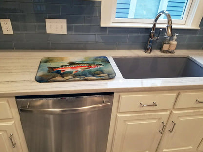 Trout Dish Drying Mat WEM Support (www.WEM.support)