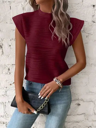 Terri Cap Sleeve Shirt HejK.com Marketplace LLC