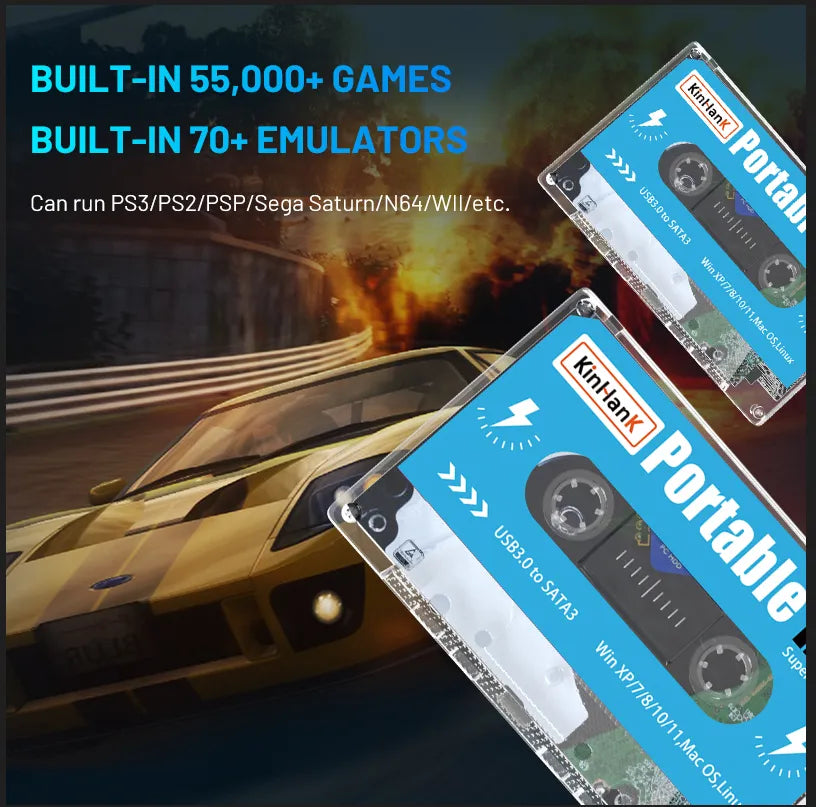 500GB Batocera External Hard Disk WEM Support (www.WEM.support)