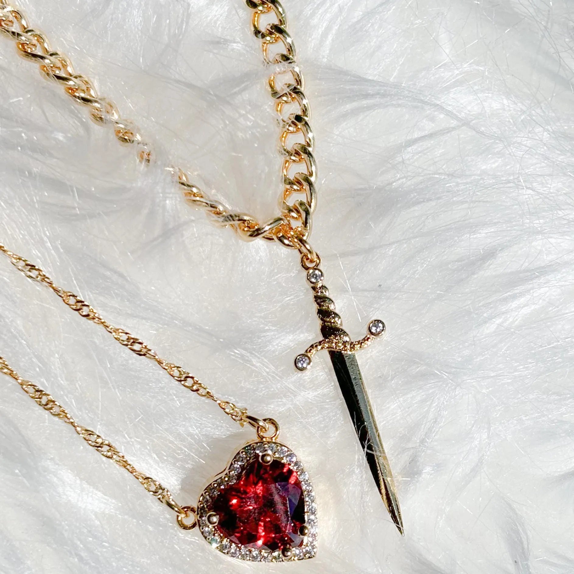 Two Color Couple Necklace WEM Support (www.WEM.support)
